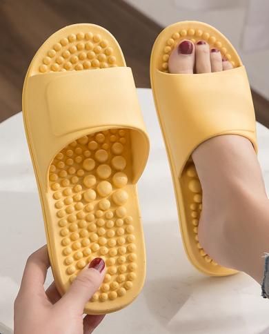 New Couple Slippers Uni Shoes Indoor Home Soft Nonslip Home Slippers Women Men Wearresistant Massage Comfortable Slipper