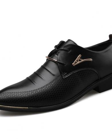 Chaussures habillées en cuir pour hommes chaussures habillées Oxfords mode chaussures rétro chaussures de travail élégantes homm