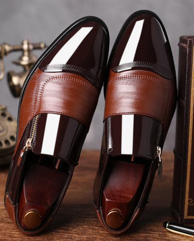 Classique affaires hommes chaussures habillées mode élégant formel chaussures de mariage hommes sans lacet bureau Oxford chaussu