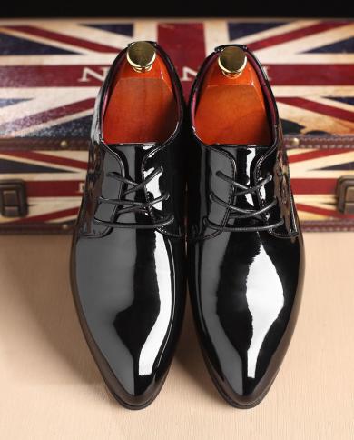 Haute qualité marque hommes chaussures formelles hommes Oxford cuir chaussures habillées mode hommes daffaires chaussures point