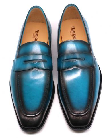 Felix Chu Men Shoes Italian  Leather Loafer Shoes  Leather Dress Shoes  Loafers Men  Mens Dress Shoes  