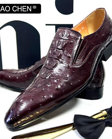 Leather Office Wedding Loafers Shoes  Crocodile Italian Loafers Men  Italian Men  