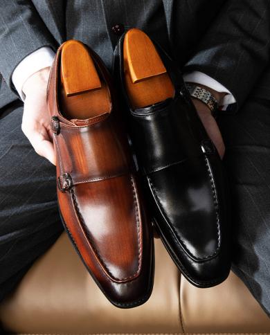 Mocassins masculinos luxo couro genuíno sapatos de bico fino 2022 outono nova marca qualidade sapatos de couro casuais feitos à 