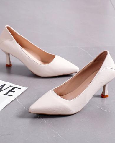 2023 New Shoes For Women High Heels Pointy Catwalk Single Shoes Professional Stiletto Platform High Heels Plus Size
