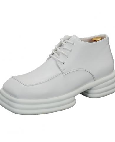 White Man Ankle Boot Square Toe Men Safety Shoes  Designer Man Tennis Shoes