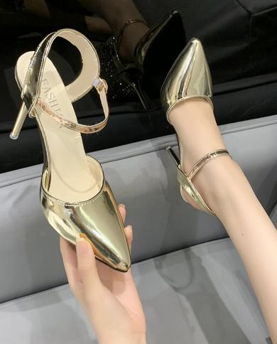 Gold High Heel Shoes Woman  Gold Pumps Women Shoes  Womens Wedding Shoes  Ol Office  