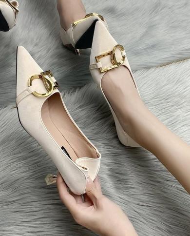 High Heels Women Shoes 2022 New  Style Pointed Shallow Mouth Stiletto Fashion Shoes  Pumps