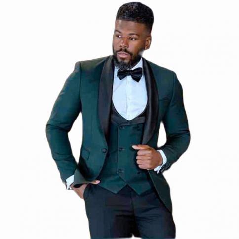 Prom Dress Coats Waistcoat  Green Men's Suits  Business Suits  Trousers Sets  Blazer  
