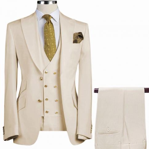 Green Suit Wedding Slim Fit  3 Pieces White Mens Suits  White 3 Piece Groom Suit  Men  