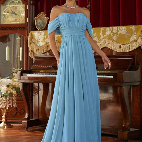Missord-vestido de dama de honor de boda, novedad de 2023, vestido largo con hombros descubiertos y Espalda descubierta, vestido