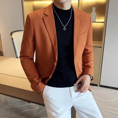 2023 Men's Suit Jackets Plus Sizes M 5xl New Slim Fit Business Casual Jacket Fashion Men's Top Blazer Masculino Veludo C