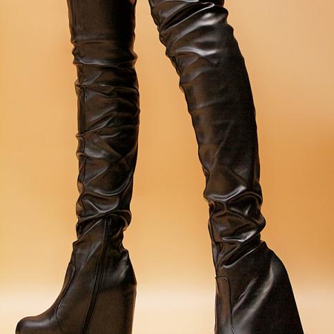  And America  Overtheknee Boots 15cm Super High Heel Women's Boots Fashion High Tube Boots Wedges Long Boots 38,39  Wome