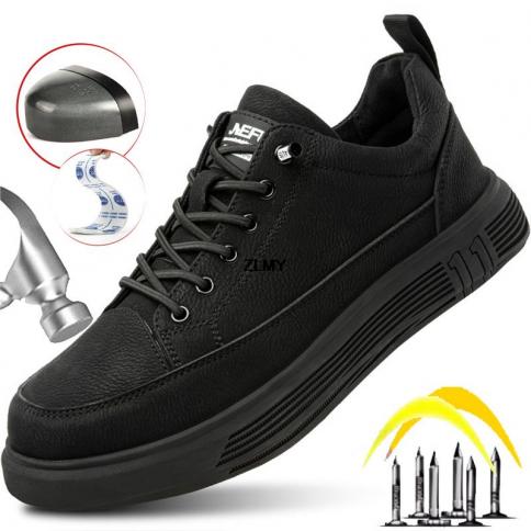 נעלי בטיחות מעור מיקרו לגברים נעלי עבודה נגד דקירות פלדה נעלי ספורט לגבר נעלי בטיחות לגבר נעלי בטיחות נגד ניצוץ רתך