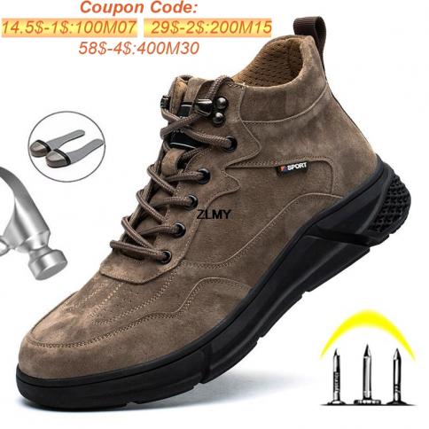 2023 נעלי בטיחות חורף חדשות לגברים נעלי אצבע פלדה חסינות פנצ'ר נעלי עבודה נעלי גברים מגפיים נגד ניצוץ נעלי עבודה נעלי ספורט