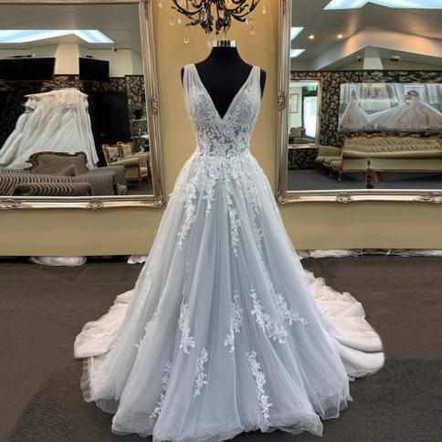 שמלת ערב 2022 שמלות ערב אלגנטיות לחתונה נשים מסיבה אלגנטית צווארון V ארוך