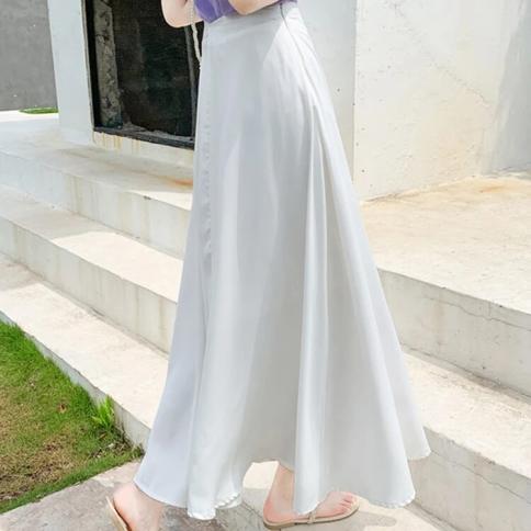  High Waist White Skirt   Women Clothing Skirt  6 Color Allmatch Slim  