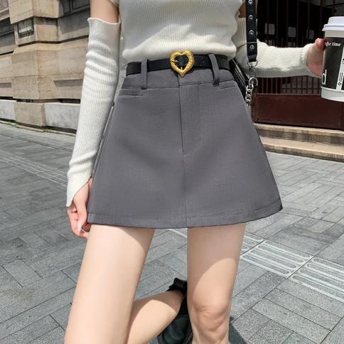  Retro Spicy Girls High Waist A Line Skirt Women Hot Sale  Slim Mini Skirt Wrap Hip Skirts Y2k