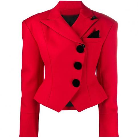 New Red Fashion Women Blazer  Skinny Fit Red Design Blazer  Red Blazer Jacket Women  Blazers  