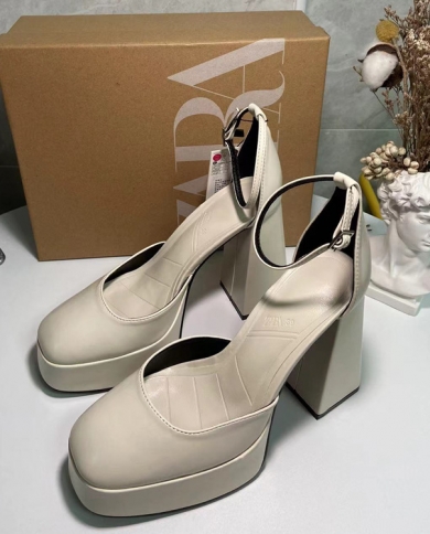 Za New Summer Thick-soled Thick-heeled Waterproof Platform Mary Jane High-heeled Shoes Women's Baotou Platform Sandals W