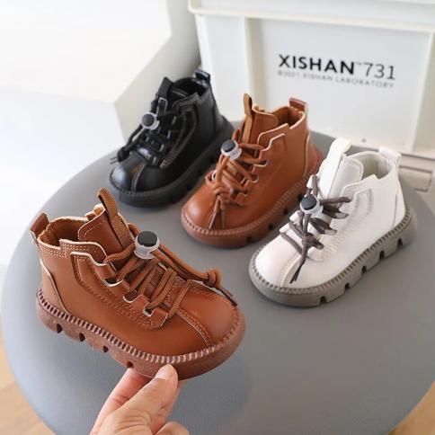 2024 outono inverno meninas botas moda criança menino sapatos de pelúcia quente do bebê menina sapatos casuais não deslizamento 