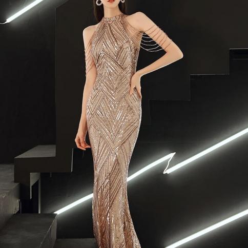 Mermaid Prom Dress For Women Long Dresses Evening Gown Elegant Gowns Robe Formal Party Luxury Suitable Request Occasion 