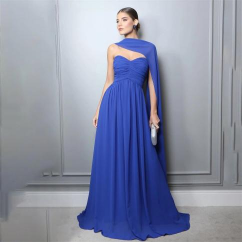 Long Elegant Evening Dress Party Dresses Women Prom Gown Robe Formal Luxury Suitable Request Occasion 2023 Wedding Women
