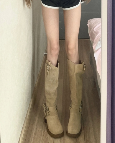 It’s Really Amazing ~ I Look So Slim!  Thick Heel Niche Style Long Boots