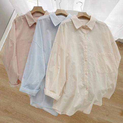 Sunscreen Shirt Solid Color 2023 Summer New  Women Design Sense Niche Fashion Casual Shirt Camisas De Mujer