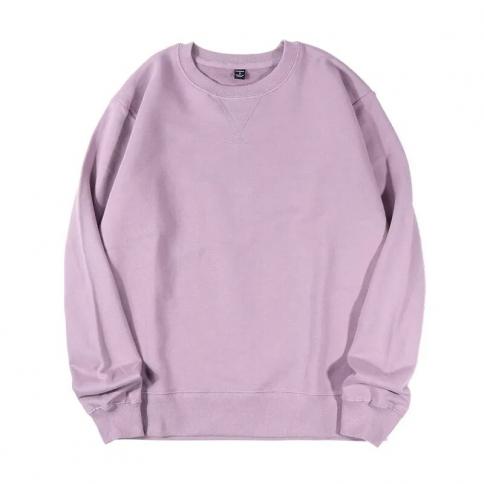Round Neck Terry Fish Scale Cloth Long Sleeve Solid Color Soft Men Women Sweatshirt Winter Clothes