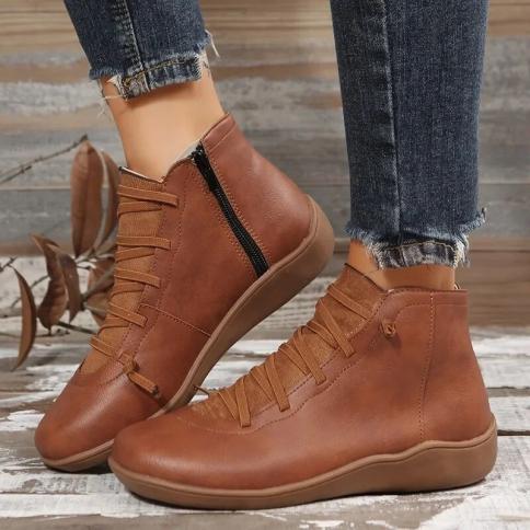 Winter Boots Women's New Hot Selling Solid Mother's Shoes Casual Short Boots Fashion Comfortable Round Toe Large Size Bo