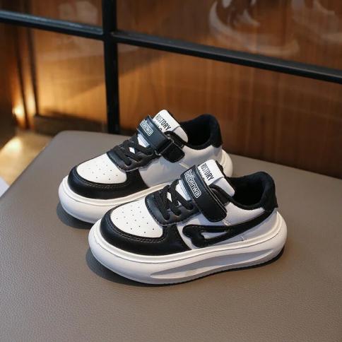 Children's Sneakers Boy Elastic Comfortable Soft Trendy All Match Round Toe Outdoor Recommended The New Plus Velvet Keep