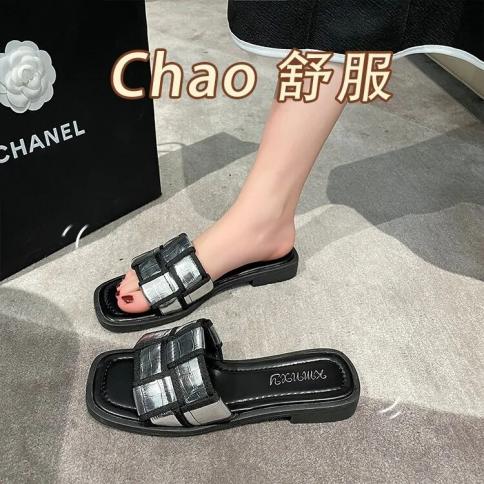 2022 Women Fashion Slippers Summer Ladies Slides Girl Beautiful Outdoor Casual Sandbeach Sandals Home Flat Shoes Flip Fl