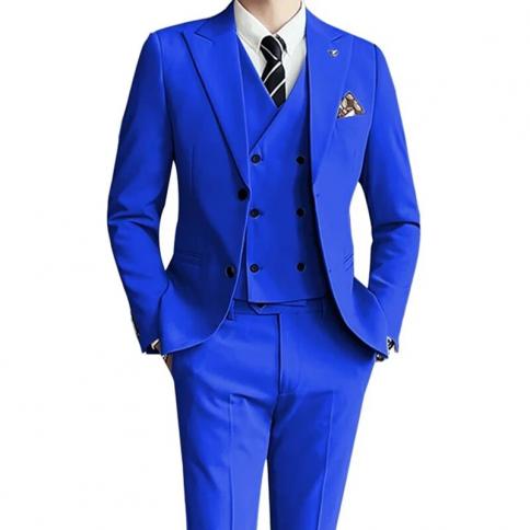 2023 moda nova masculina lazer boutique cor sólida negócios fino casamento melhor terno 3 peças conjunto blazers vestido jaqueta