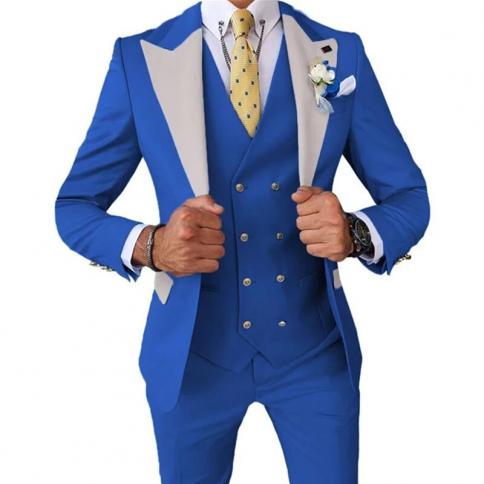 Double Breasted Suit  Jacket Coat Trousers  Wedding Suits  Men's Blazer  Blazers Pant  Blazers  