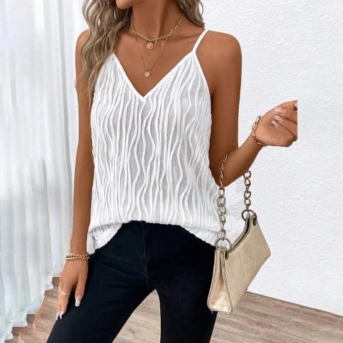 M Solid Camisole Vest Tops For Women Clothing 2024 Summer  Basic Slim Y2k Crop T Shirt Tee Female  Pullover Tank Tops