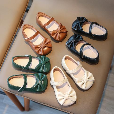 2023 حذاء ماري جين الجديد للأطفال الصغار حذاء مدرسة بناتي مثالي بمقدمة مستديرة وكعب منخفض للحفلات المسائية حذاء من الجلد الصلب ل