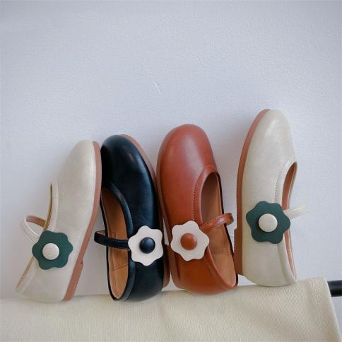 Zapatos Mary Jane de cuero suave para niñas pequeñas, Primavera Verano 2024, zapatos de princesa ligeros para uso diario 21 30, 