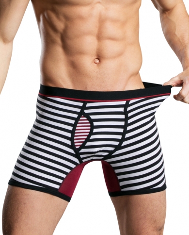 6pcslot New Mens Underwear Fashion Cotton Boxer Shorts Panties  Long Men Plus Size Underpant  Boxers