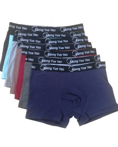 4pcslot Male Panties Cotton Mens Underwear Boxers Breathable Man Boxer Solid Underpants Comfortable Brand Shorts  Boxe