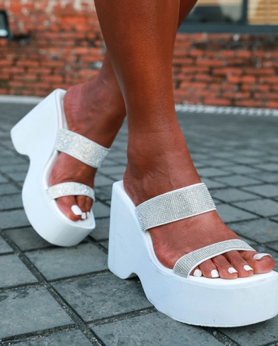 Sandals Women Open Toe Waterproof Platform New Summer 2022 11cm Wild Fish Mouth  Thick With High Heels Nightclub Catwalk