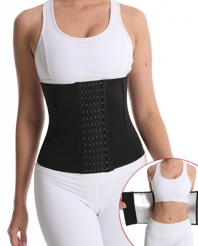 Sweat Sauna Body Shaper Corset Waist Trainer Belt Women Slimming Corset Breasted Belt Fitness Belly Wrap Strap Girdle Sh