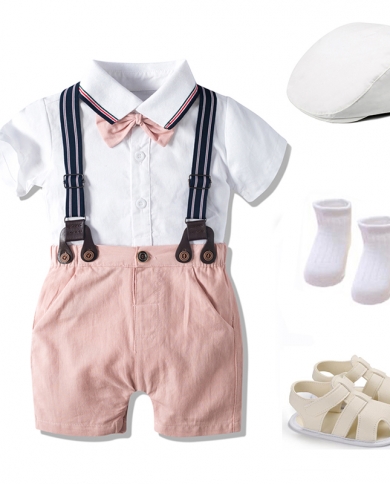 Conjunto de ropa de verano para recién nacidos, regalo de 1 ° cumpleaños de algodón para niños, traje con lazo infantil, sombre