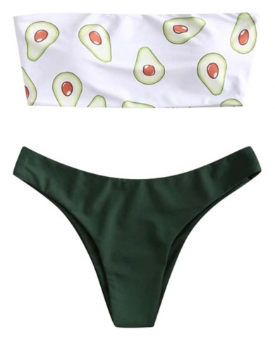 Bikini High Waist Strapless  Bikini Women Swimwear Women Swimsuit Padded Bathing Suit Monokin Pure Colorbikini Set