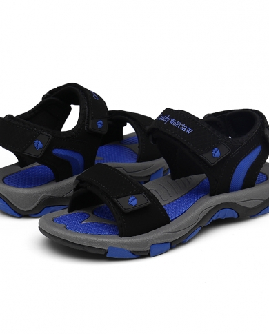 حذاء الرجال الصنادل الصيفية حقيقية Couro Em Big Geta جلد جوفاء Masculino Plage حذاء مسطح Uni Roman Sport على صناعة يدوية