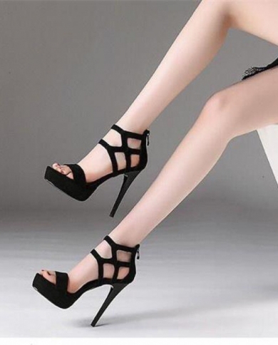 Stiletto Sandals Summer Super High Heels Waterproof Platform Women Shoes Outdoor Modern Sandals Fashion Ladies Shoe Talo