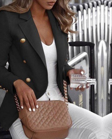 Button Ladies Blazer Woman  Work Suit Womens Jacket Female Office Lady Formal Women Blazers And Jackets Female Blazer F