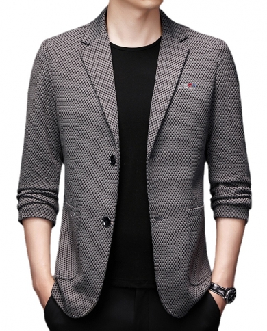 New Mens Blazers Male Coat Spring Slim Business Casual Men Clothing Outerwear Suit Jacket Wedding Party Coat Suit Tops 