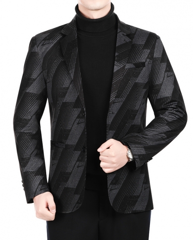 Mens New Suit Jacket Spring Summer Loose Casual Gray Blazers Male Long Sleeve Business Black Coat Terno Masculino Plus 