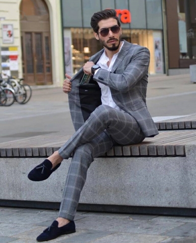 2022 High Quality New Arrival Mens Suits Slim Fit Male Business Formal Wedding Tuxedos Custom Made Boy Friend Suit Male 