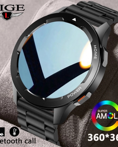 Lige 2022 Bluetooth Call Smart Watch Men Nfc Ai Assistant Custom Watch 360*360 Hd Screen Face Long Standby Sports Smartw